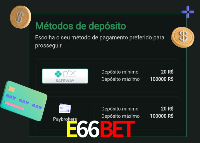 O cassino E66BETbet oferece uma grande variedade de métodos de pagamento