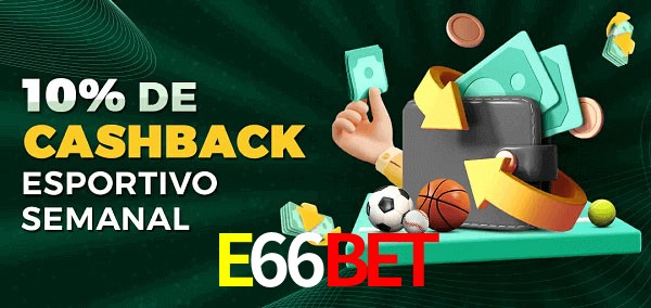 10% de bônus de cashback na E66BET